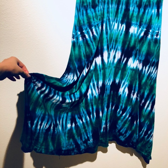 Whimsical Tie-Died Skater Dress - Picture 2 of 4